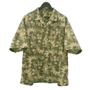 J. Crew - Floral Design Shirt - light goldenrod yellow and green